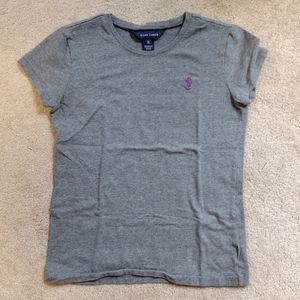 Ralph Lauren T Shirt Girl's Size XL 16 Gray